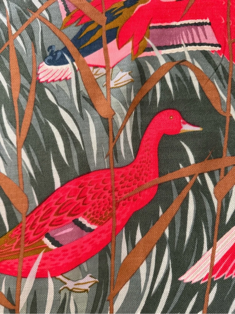 Vibrant Hermes Cols - Verts Cashmere/Silk Scarf.